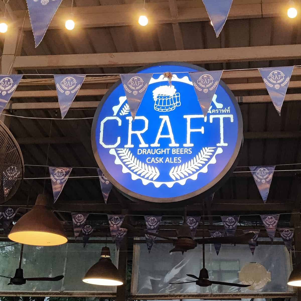 Craft Beer Bar light up sign Bangkok