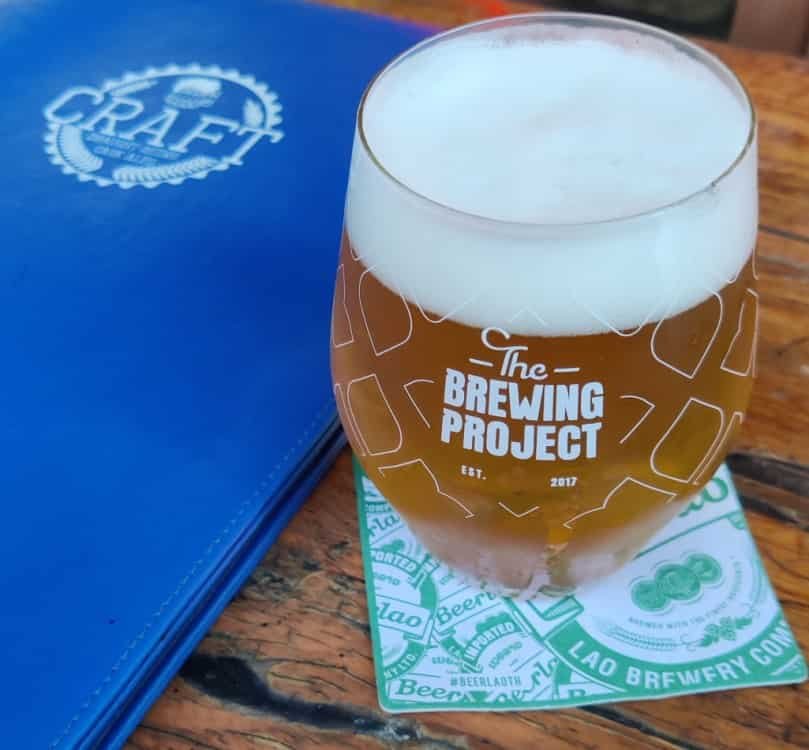 the Brewing Project's glass of beer - Crispy Boy Helles
Thai craft Brewery