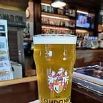 Imperial pint of pilsner at Londoner Brew Pub Bangkok Thailand