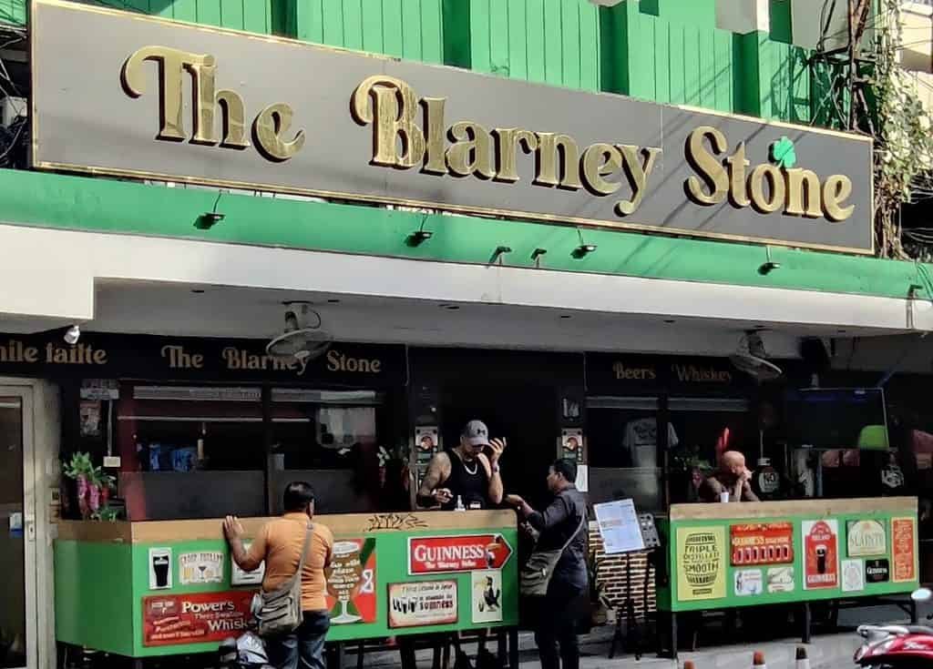 Outside entrance to the Blarney Stone on Soi Nana in Bangkok Thailand.