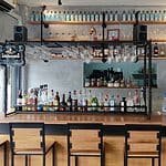 Bar at Fat Cow craft beer and burgers in Bangkok Thailand