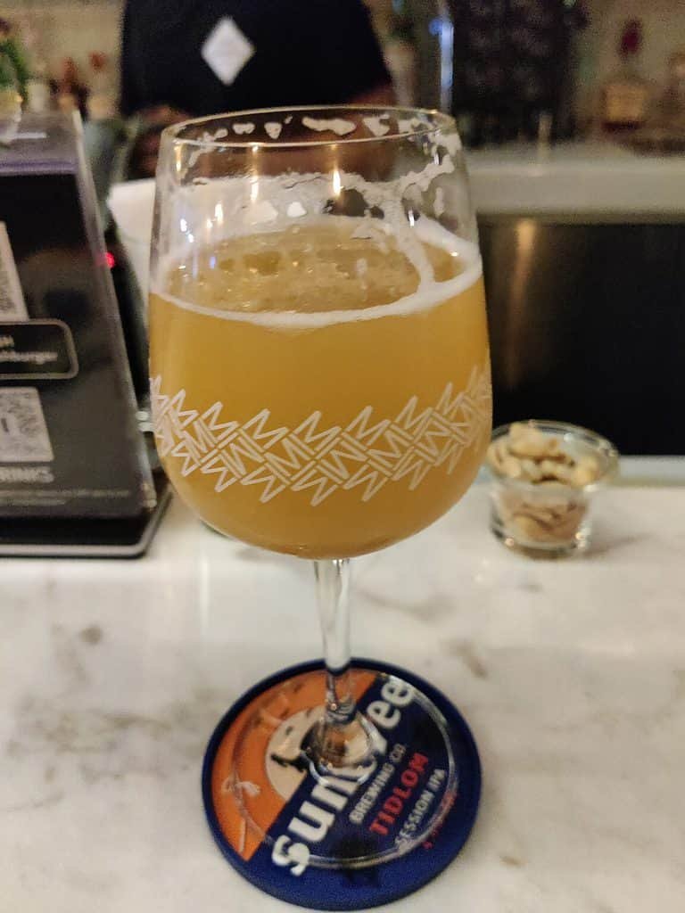 glass of Beer at Mash in Bangkok Thailand