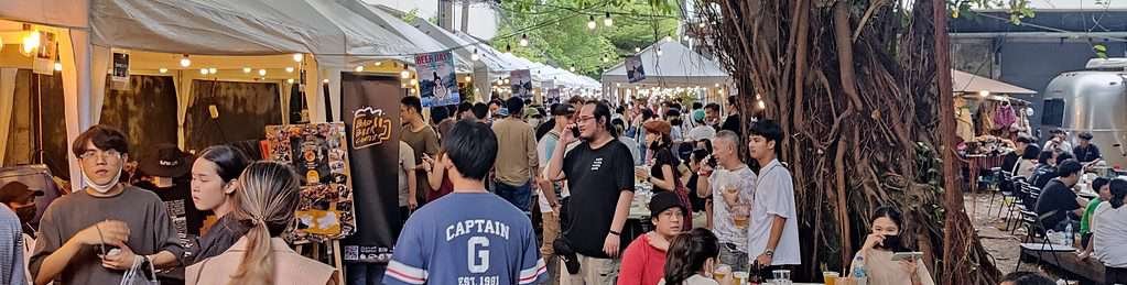 Beer Days craft beer Fest at The Jam Factory in Bangkok September 2022. 