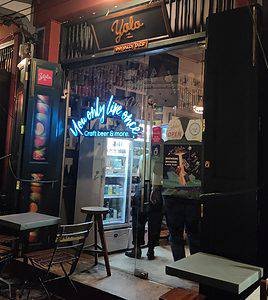 Yolo craft beer bar entrance