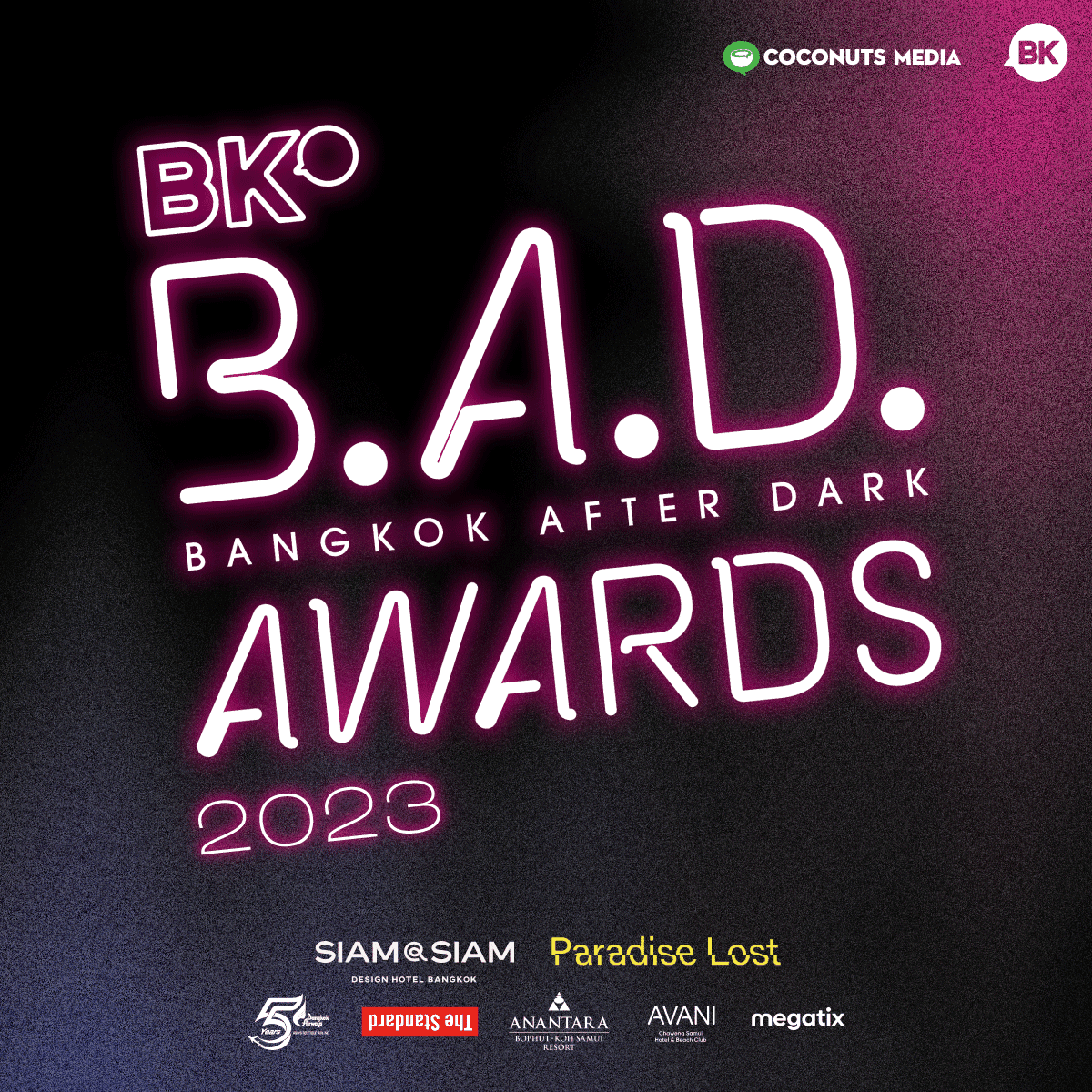 Bangkok After Dark, BAD, awards by BK Magazine 2023