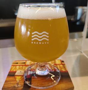 glass of craft beer from Brewave BrewPub in Bangkok Thailand