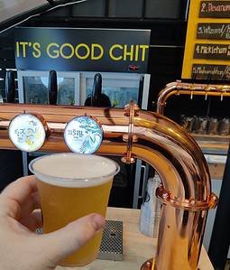 Far Yeast brewing craft beer at Chit Hole, by Chit Brewery in Bangkok Thailand.