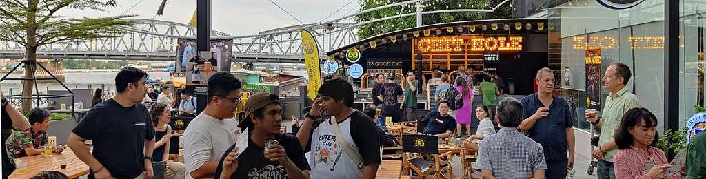 Chit Hole craft beer bar in Bangkok Thailand. By Chit Beer Brewery.