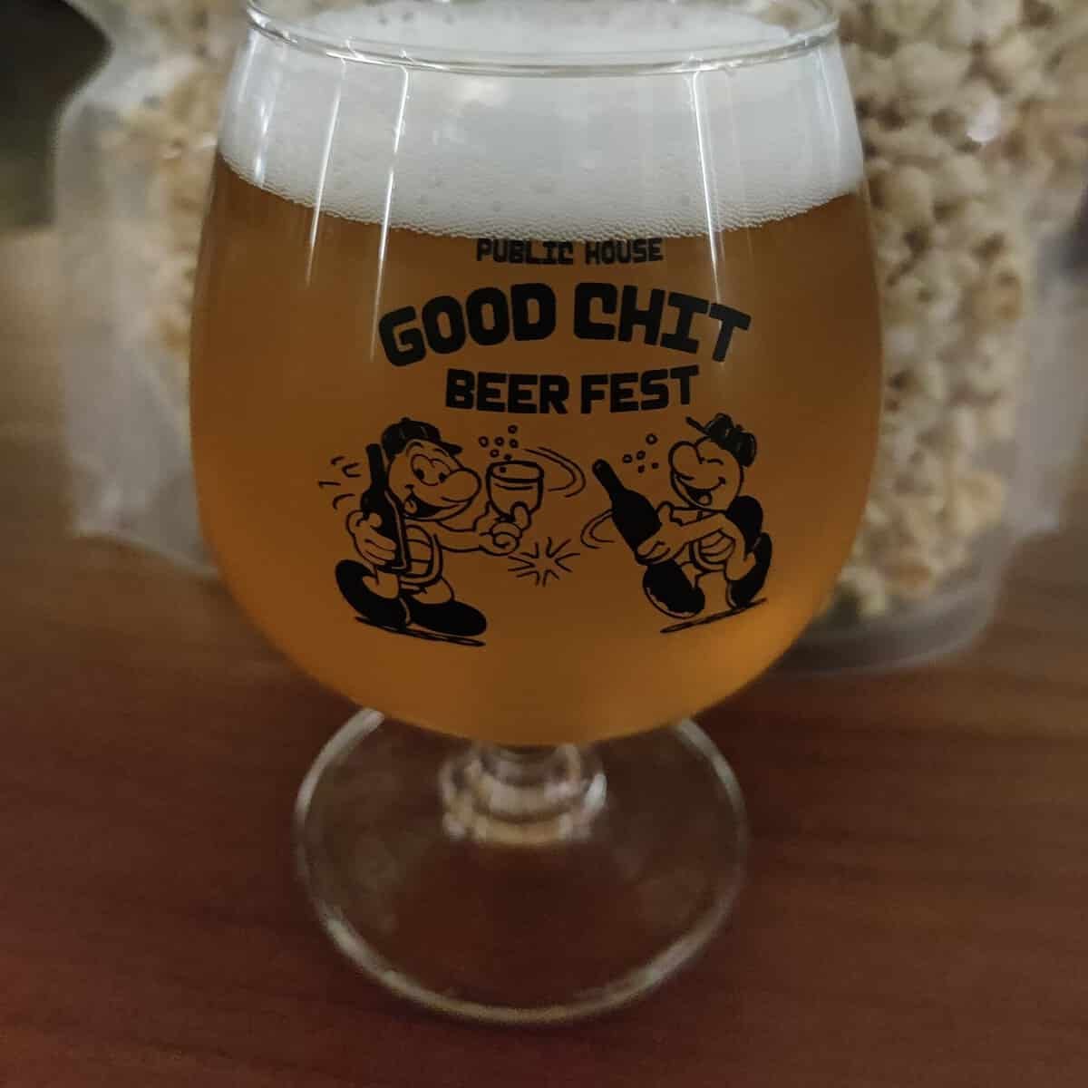 Craft beer in the limited release glass at Good Chit Beer Fest at Public House in Bangkok
