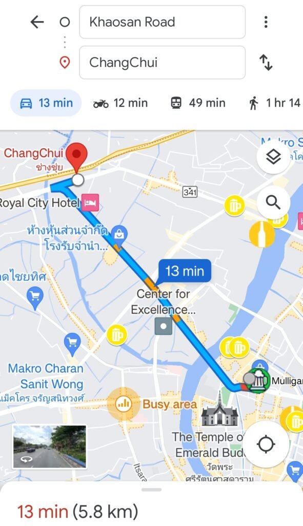 DIrections to Beer Market 2 by ประชาชนเบียร์(Beer People) happening at ChangChui Bangkok Thailand. Craft beer and more available. 