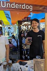 Underdog Microbrewery serving their cherry cider at the Craft Beer Association of Thailand event