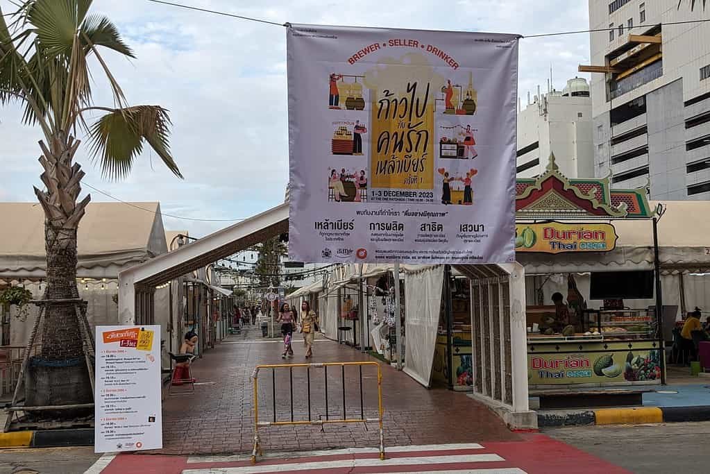 Banner adverstising Craft Beer association of Thailand 1st step event
