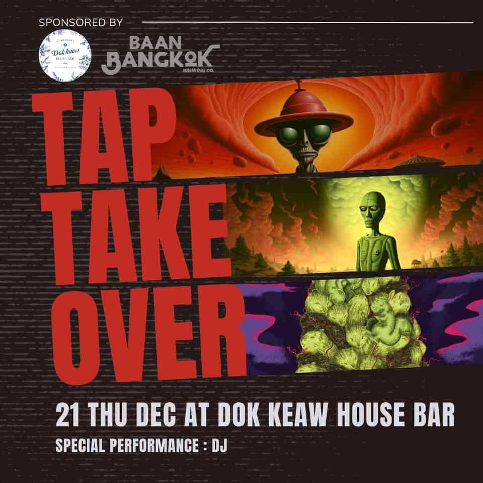 Baan Bangkok Brewery tap takeover at Dok Kaew House Bar in Bangkok Thailand