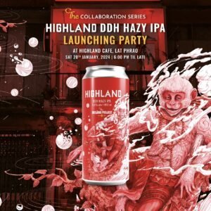 First time with Collaboration between The Brewing Project and Highland resulted in a Thai craft beer with a flavor, inspired by the flavors of “cannabis.”