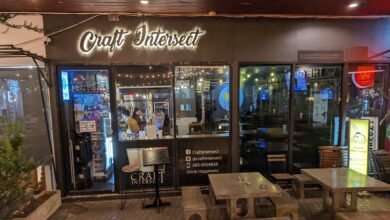 looking at the outside of Craft Intersect, a craft beer bar in Bang Na Bangkok Thailand