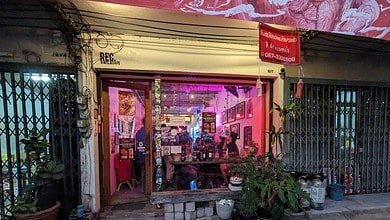 Highland Cafe front entrance in Bangkok Thailand