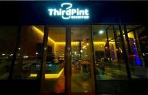 Entrance to Third Pint Brewpub - Craft Beer 'n Coffee.