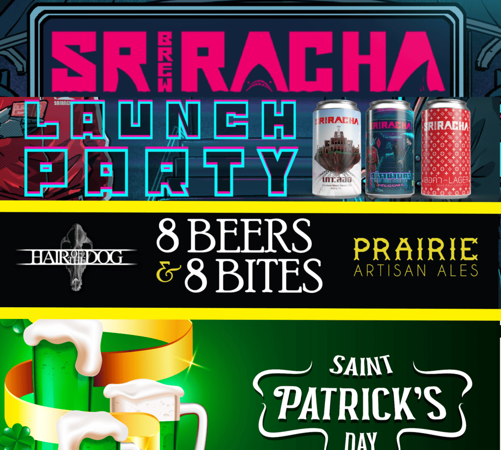 Weekend beer event posters for March 16-17 in Bangkok Thailand