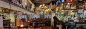 The dining area inside G's German beer embassy and restaurant in Bangkok, Thailand