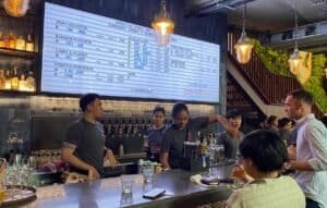Beer bar at BrewDog Bangkok, used by Bangkok Beer Guide