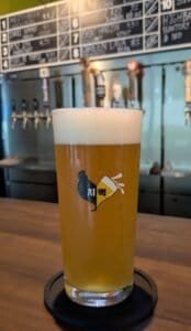 beer at Changwon Chicken and beer craft beer shop in Bangkok Thailand