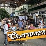 Craftober event serving local beer in Central Bangkok; edited by Bangkok Beer Guide