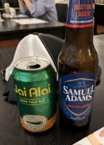 Can of IPA and Boston Lager at JUSMAGTHAI in Bangkok Thailand, for the Bangkok beer Guide