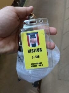JUSMAGTHAI visitor badge in Bangkok