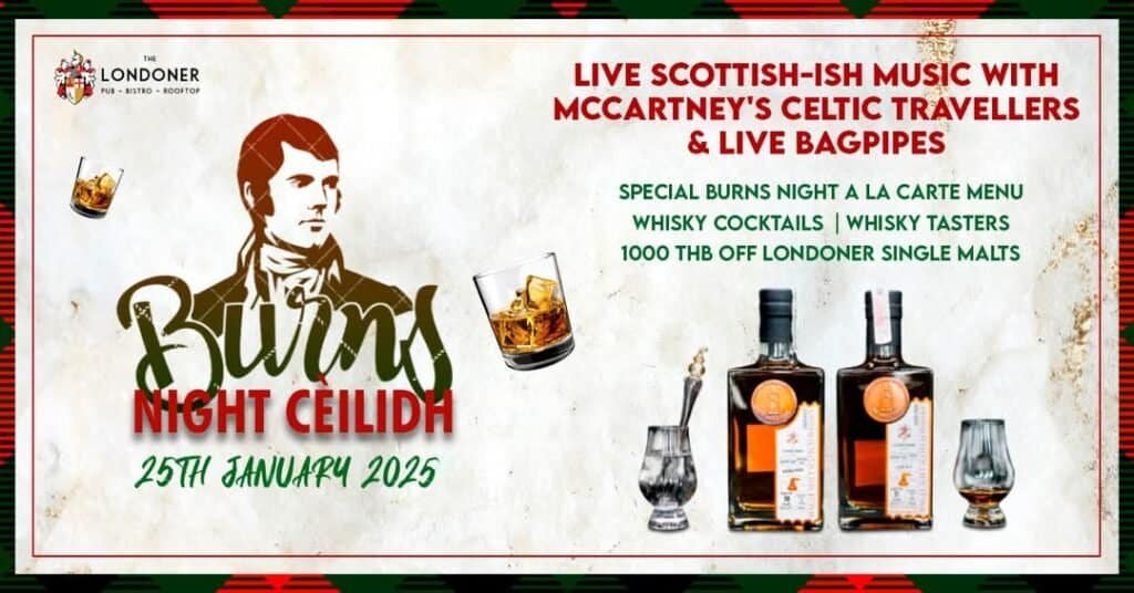 Burns night at a Brew Pub in Bangkok
