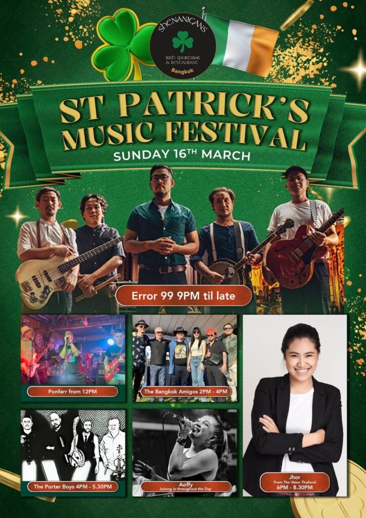 Love music festival, St. Patrick's Day in Bangkok