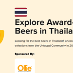 screenshot from Untappd website Explore Award-Winning Beers in Thailand Looking for the best beers in Thailand? Check out the beers that were the top-rated selections from the Untappd Community in 2024.