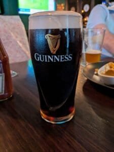 Pint of Guinness at Paddy Reilly's