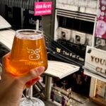 Fat Cow branded glass overlooking Fat Cow Bang Wa location