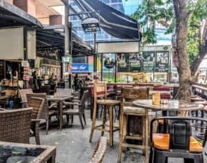 Shenanigan's Irish Bar patio Bangkok Thailand