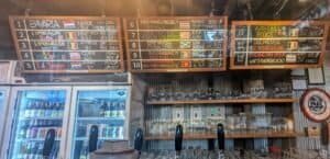 The Beer Cap tap list in Thong Lor Bangkok