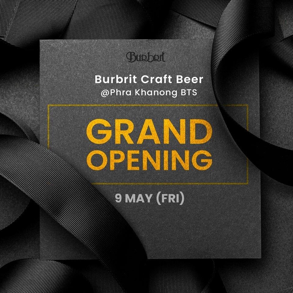 Burbrit Phra Khanong Grand Opening flyer, Bangkok Thailand
