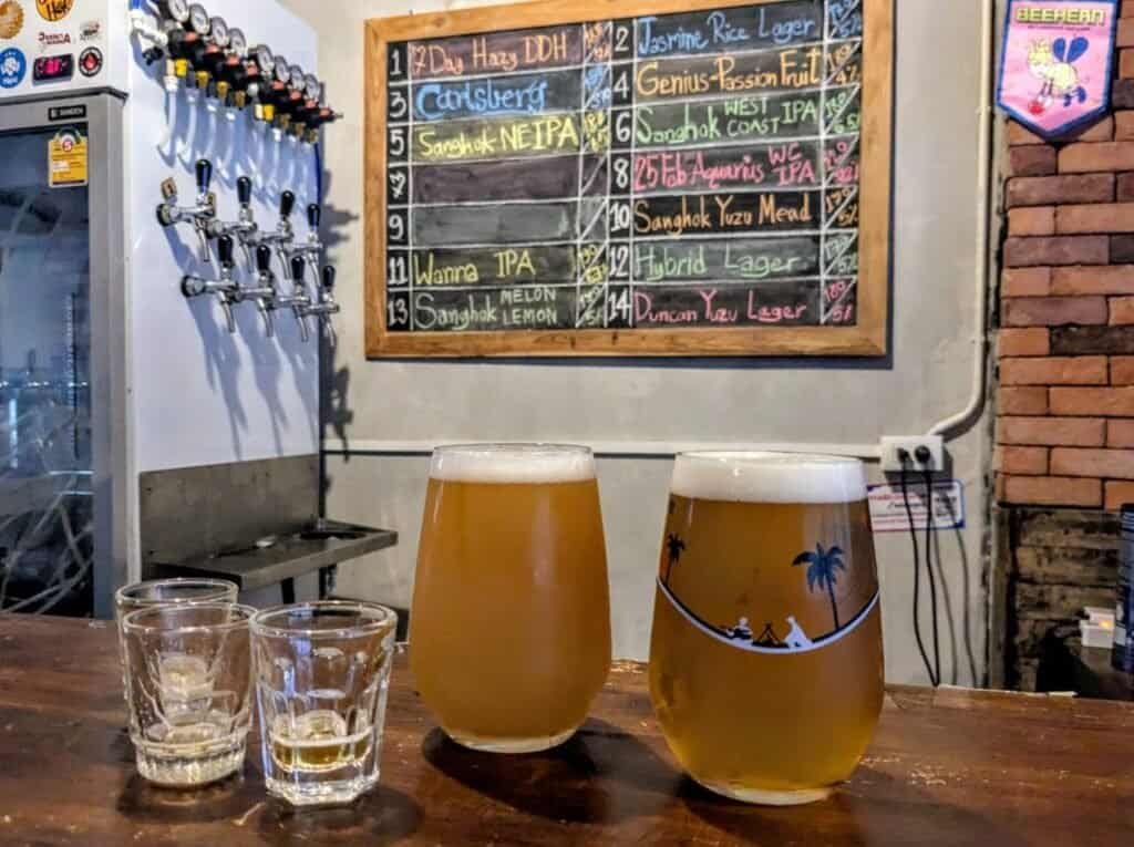 Sanghok beer at Charm Bangkok