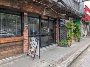 Entrance to Charm Bistro