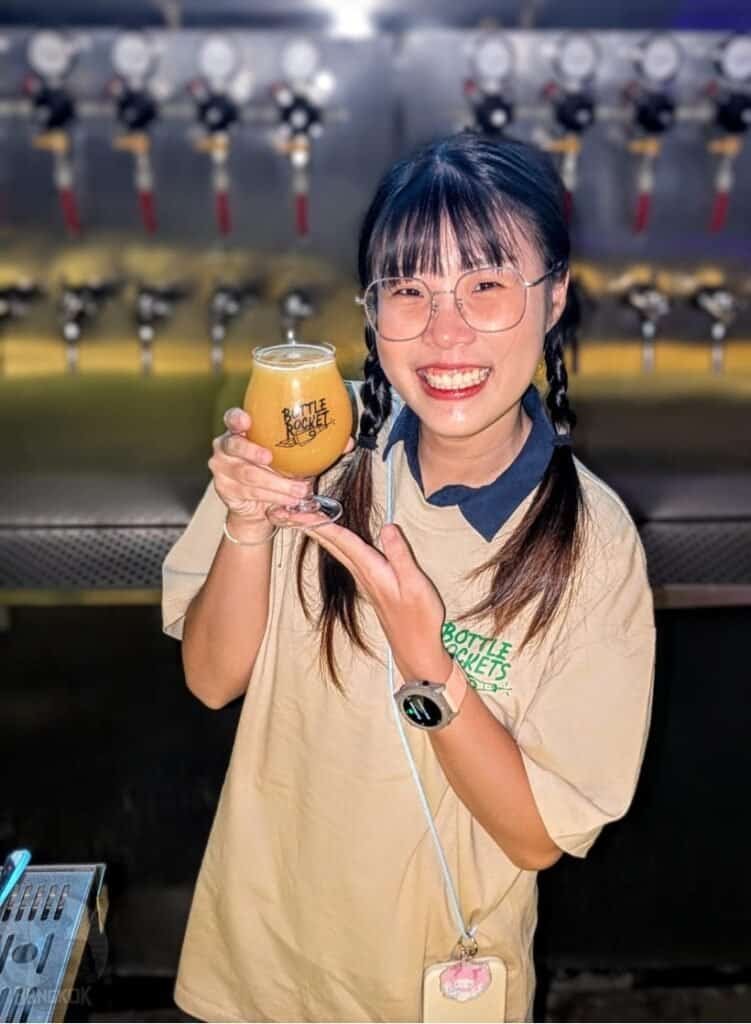 Beer and smiles on tap at Bottle Rockets