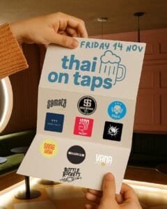 Thai on Taps at Bottle Rockets Thai craft beer in Bangkok Thailand