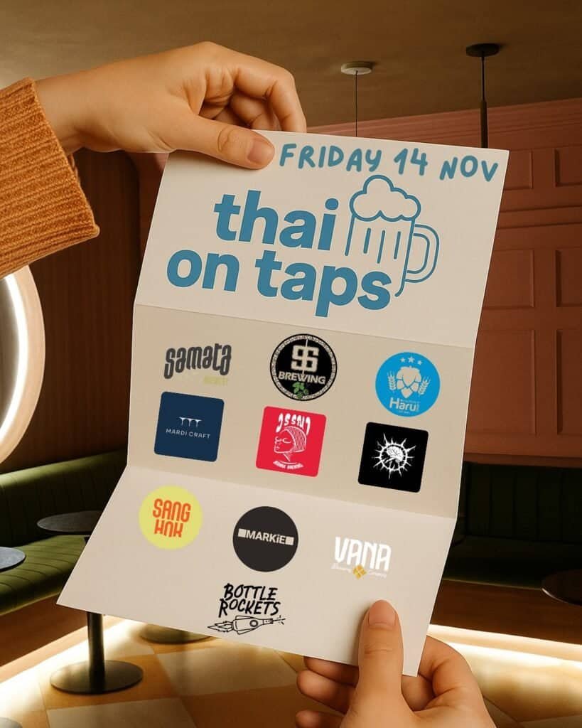 Thai on Taps at Bottle Rockets Thai craft beer in Bangkok Thailand