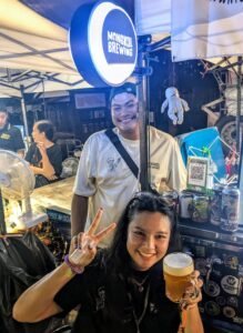 Mongkol brewing at Drunken Ghost Event in Bangkok Thailand
