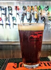 Upper Deck Sports Bar Bangkok serves Red truck