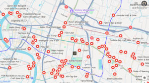 Bangkok Beer Map google map
