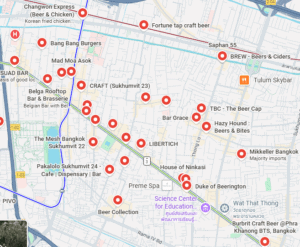 Sukhumvit map Beer Guide