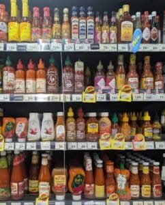 Tops Chidlom hot sauces