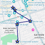 Google map April Crawl in Sathorn