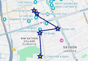 Google map April Crawl in Sathorn