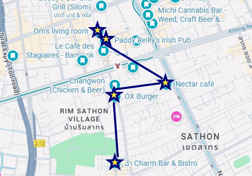 Google map April Crawl in Sathorn