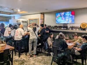 Crowd at Charm Bar & Bistro Bangkok